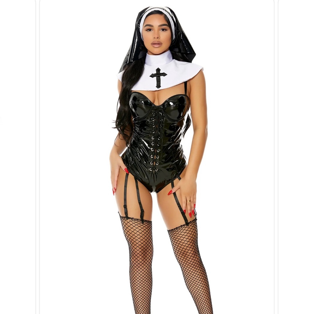 Forplay sexy Nun say your prayers costume Fashion Nova Halloween womens
